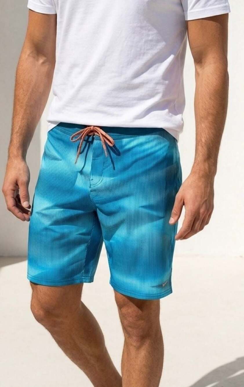 Nike Vapor Men's Striped Board Shorts Swim Trunks Size 32